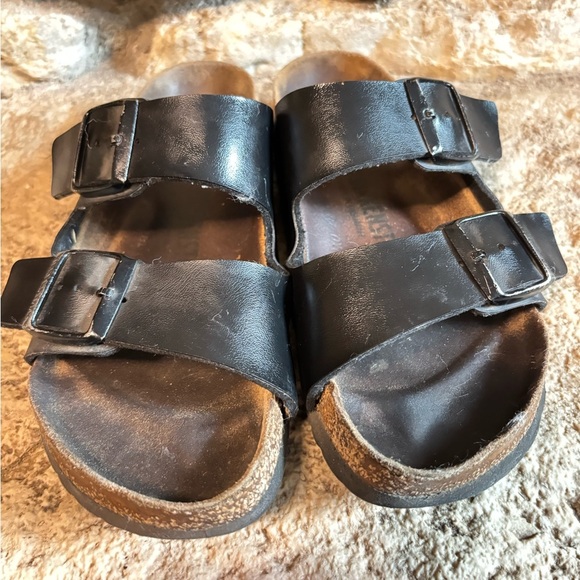 BIRKENSTOCK Lot/Bundle of 2 Arizona Thong Leather Sandals - Brown 39 & Black 38 - Picture 11 of 16